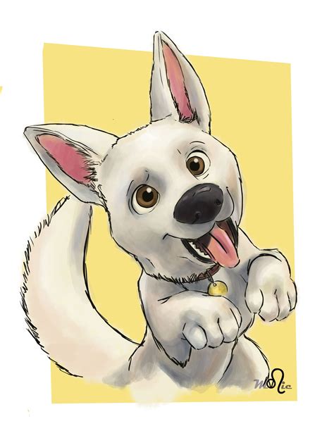 a drawing of a dog with its tongue out and it's paw hanging out