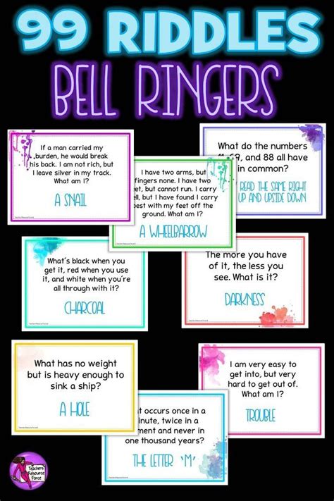 Here are 99 of the best riddles out there that you can use as bell ...