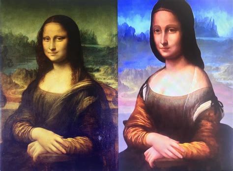 A digital facelift -Pascal Cotte's restoration of the Mona Lisa using... | Download Scientific ...