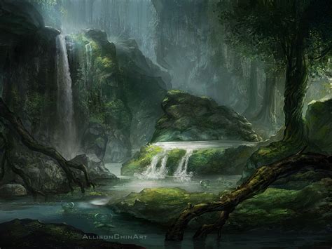 Forest Concept by allisonchinart on DeviantArt