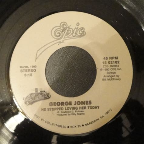 George Jones - He Stopped Loving Her Today / I'm Not Ready Yet (Vinyl ...