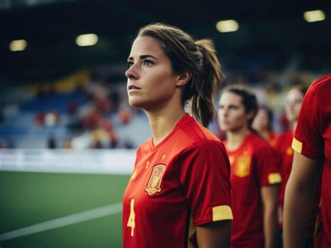 Premium AI Image | Spain women national football team victory