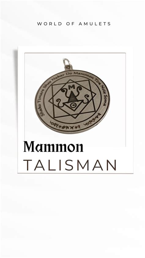 Unlock Abundance With Mammon's Money Talisman: Enhance - Etsy in 2023 | Talisman, Amulet, Etsy