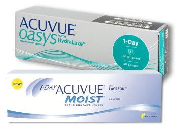 1-DAY ACUVUE MOIST vs ACUVUE OASYS 1-DAY - Optix-now