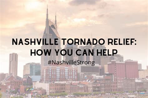 Nashville Tornado Relief: How You Can Help