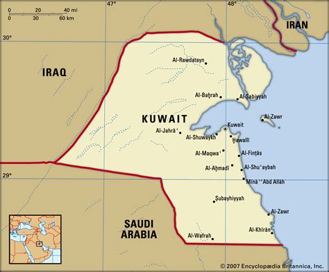 Map of Kuwait - TravelsMaps.Com