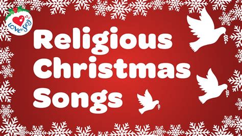 Top Religious Christmas Songs and Hymns Playlist with Lyrics 90 Minutes ...