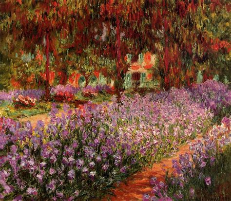 The Garden (aka Irises) 1900 Painting | Claude Oscar Monet Oil Paintings