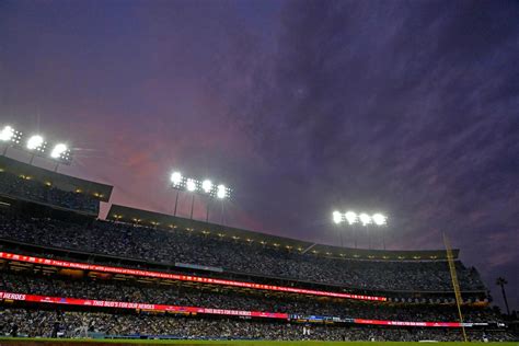 Photos of Dodger Stadium go viral after Tropical Storm Hilary hits Los Angeles