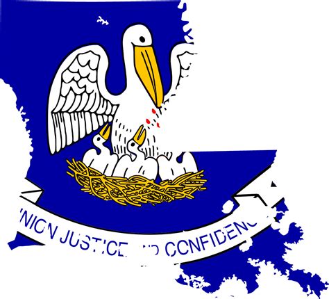 Louisiana Flag Map - MapSof.net