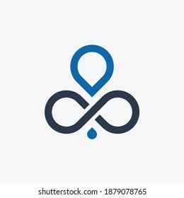 Infinity Symbol Water Drop Logo Stock Vector (Royalty Free) 1879078765 ...