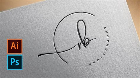 How to signature logo Design - Illustrator cc 2020 | How to Signature ...