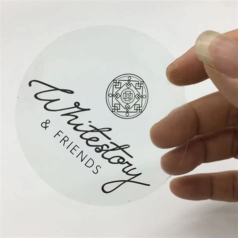 Custom Printed Clear Label Self Adhesive Transparent Sticker - Buy Die Cut Vinyl Hologram Pvc ...