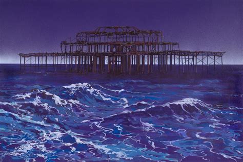 Painting of Brighton West Pier Paul Tracey Paintings Sussex