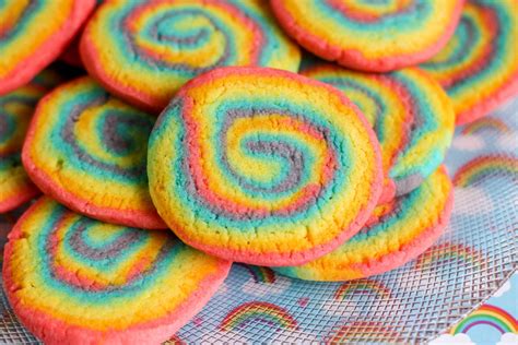 Rainbow Swirl Cookies - About a Mom