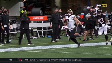 Taysom Hill scrambles for 43 yards | Saints-Falcons Highlights