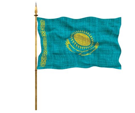 Premium Photo | National flag of Kazakhstan Background with flag of ...