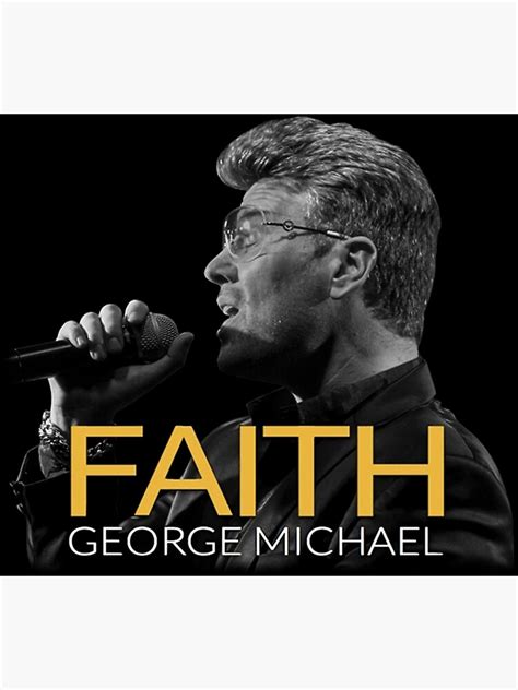 "GEORGE MICHAEL - FAITH ALBUM" Poster for Sale by DesireePeck | Redbubble