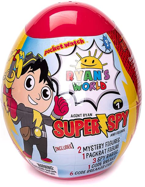 Ryans World Super Spy Series 1 Agent Ryan Friends Micro Egg Exclusive ...