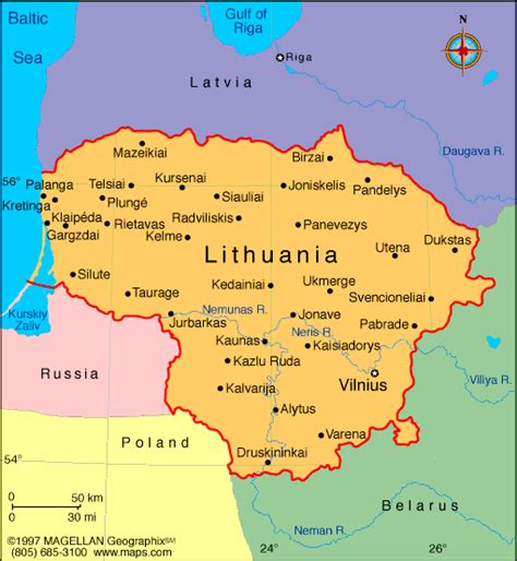 Lithuania Atlas: Maps and Online Resources | Infoplease.com | Lithuania ...