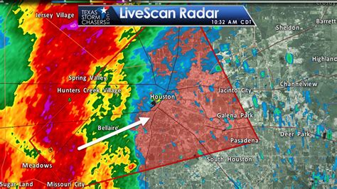 Tornado Warning for Houston (Harris County) till 11AM