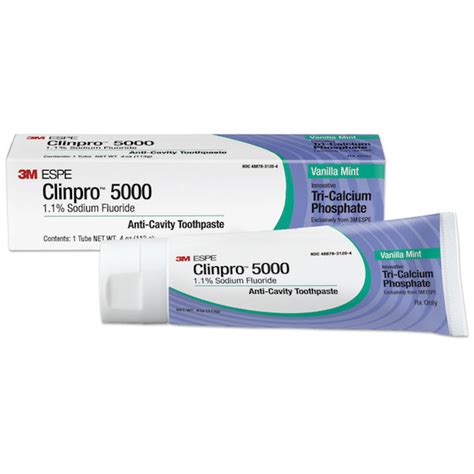 8 3M™ Clinpro™ 5000 1.1% Sodium Fluoride Anti-Cavity Toothpaste ...