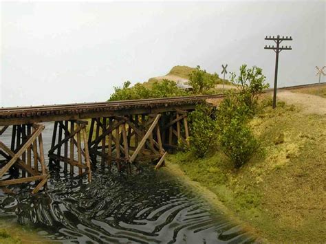 HO scale Trestle Bridge | Model trains, Model train table, Model train sets