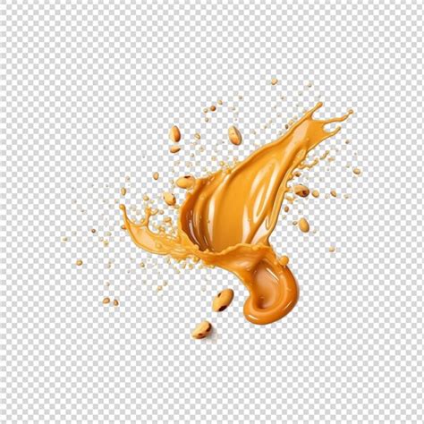 Premium PSD | Nut cream isolated on white