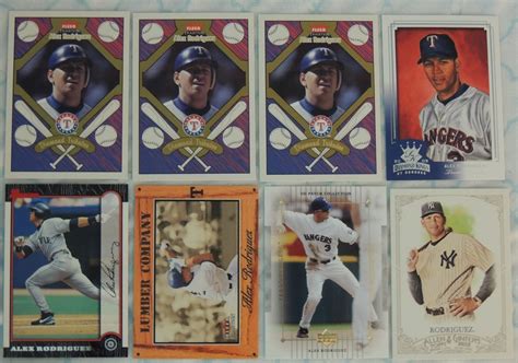 ALEX RODRIGUEZ Lot of 24 Baseball Cards FREE SHIPPING Inserts New York Yankees Texas Rangers Topps