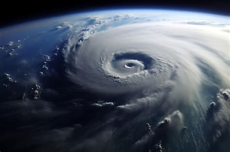 Premium AI Image | Eye of the storm mesmerizing hurricane views ...