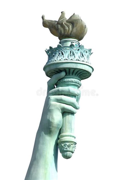 Torch Of Liberty. Isolated torch and hand of the Statue of Liberty , # ...