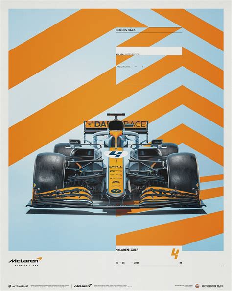 Art Print McLaren x Gulf - Lando Norris - 2021 | Posters, Wall Art ...