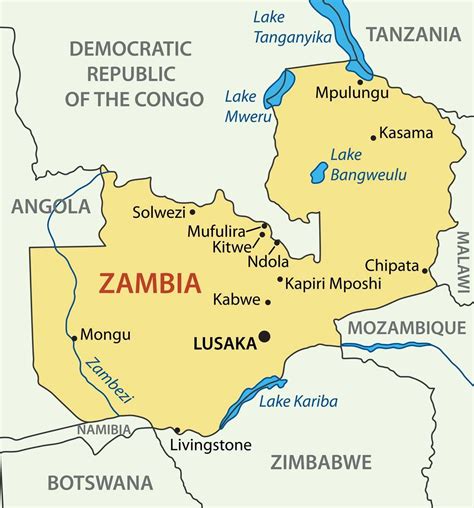 Kitwe Zambia map - Map of kitwe Zambia (Eastern Africa - Africa)