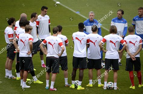 Swiss National Soccer Team Players Perform Editorial Stock Photo ...