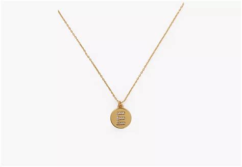 Pave Initial Mini Pendant Necklace | Kate Spade New York