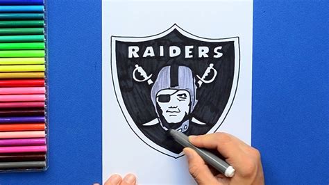 How to draw Las Vegas Raiders logo (NFL Team) - YouTube