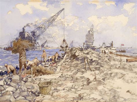 Controlling the sea: painting the Zuiderzee engineering works | Europeana