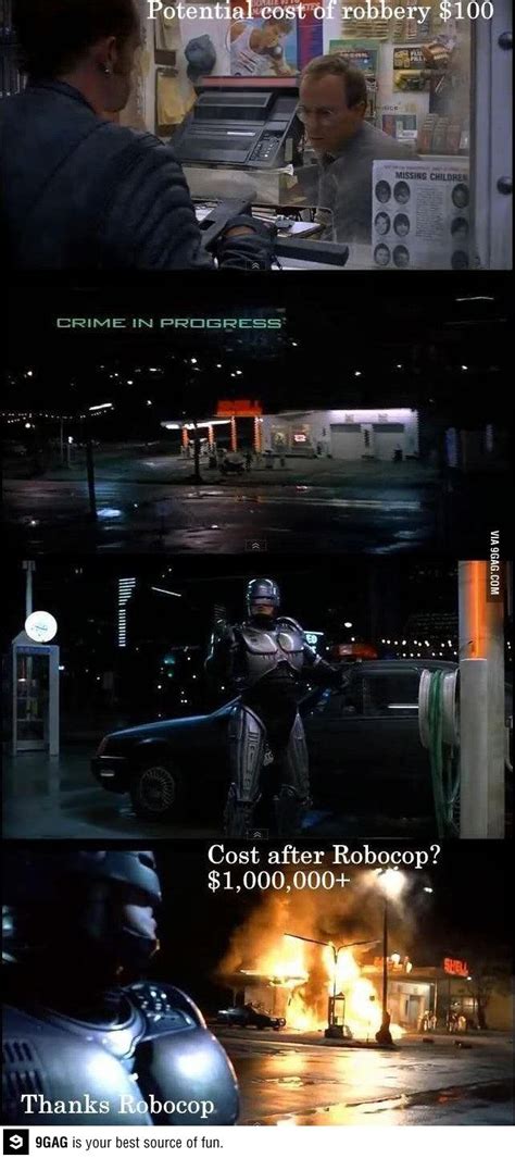 Thanks, Robocop - Funny | Robocop, Funny pictures, Hero movie