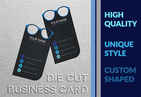 Design die cut business card shape no print services include by Asr33designer | Fiverr