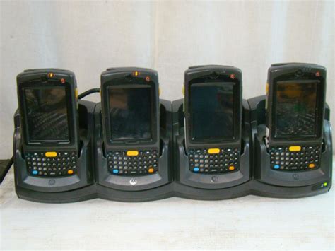 (4) Motorola Wireless Handheld Computer Barcode Scanner MC75A-32 N410