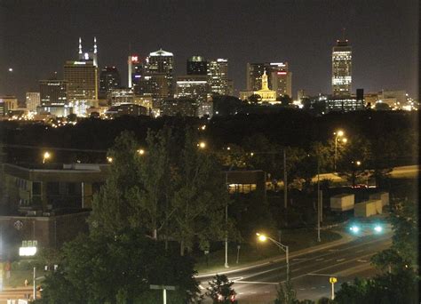 Nashville Skyline at Night Photograph by Valerie Collins | Fine Art America