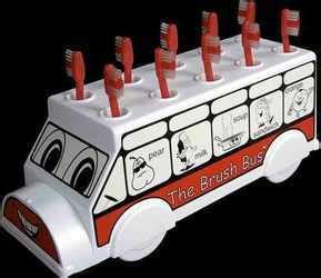 the brush bus, toothbrush storage, nursery toothbrushing, toothbrushing ...