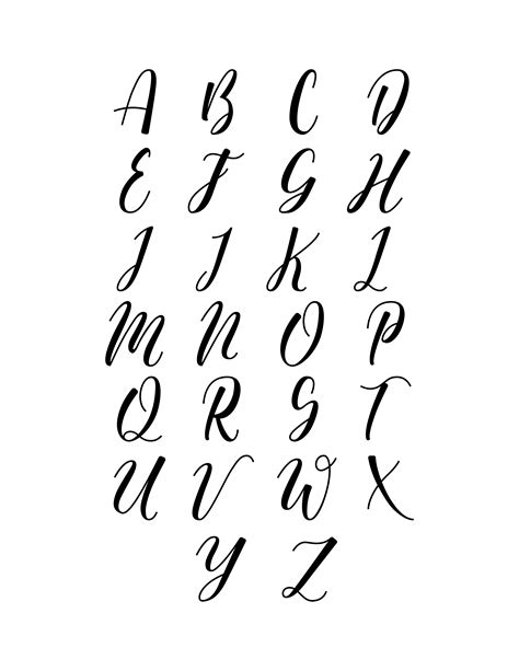 Free Printable Calligraphy Set for Beginners - Freebie Finding Mom