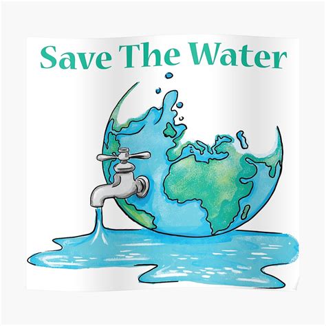 "Save Water" Poster by jurassicshop | Redbubble