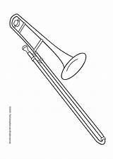 Coloring Page trombone  Free Printables Img 5955 sketch template