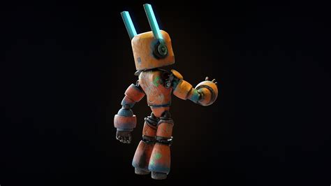 3D Post Apocalyptic Sci-Fi Robot - Game Ready Character model - TurboSquid 1742760