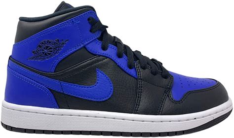 Buy Nike Jordan 1 Mid Royal Mens Blue and Black 554724-077 Online at Lowest Price in New Zealand ...