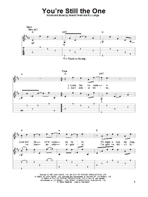 You're Still The One by Shania Twain - Solo Guitar - Guitar Instructor