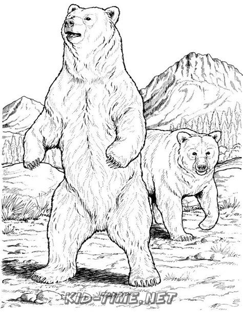 Grizzly Bear Coloring Pages Bear Coloring Pages Grizzly Bear | Images ...