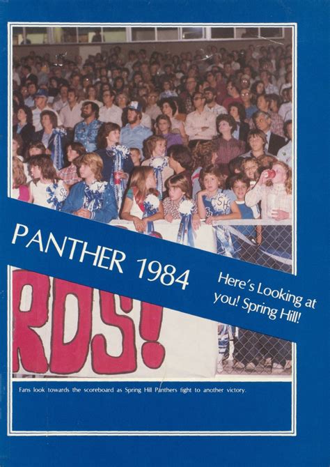 1984 yearbook from Spring Hill High School from Longview, Texas for sale